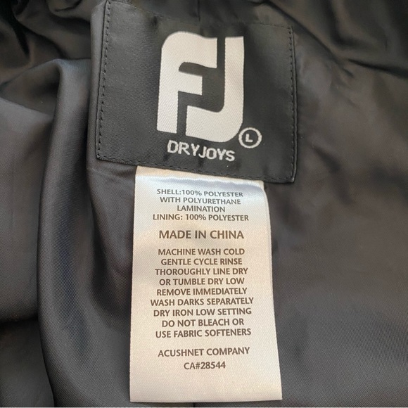 Dryjoys Footjoy Golf Pants Water Resistant Elastic Waist Size Large - Picture 7 of 14